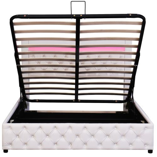 AI62 Decor Functional Bed with Slatted Frame & Storage