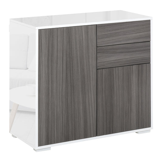 AI62 Decor Grey High Gloss Side Cabinet