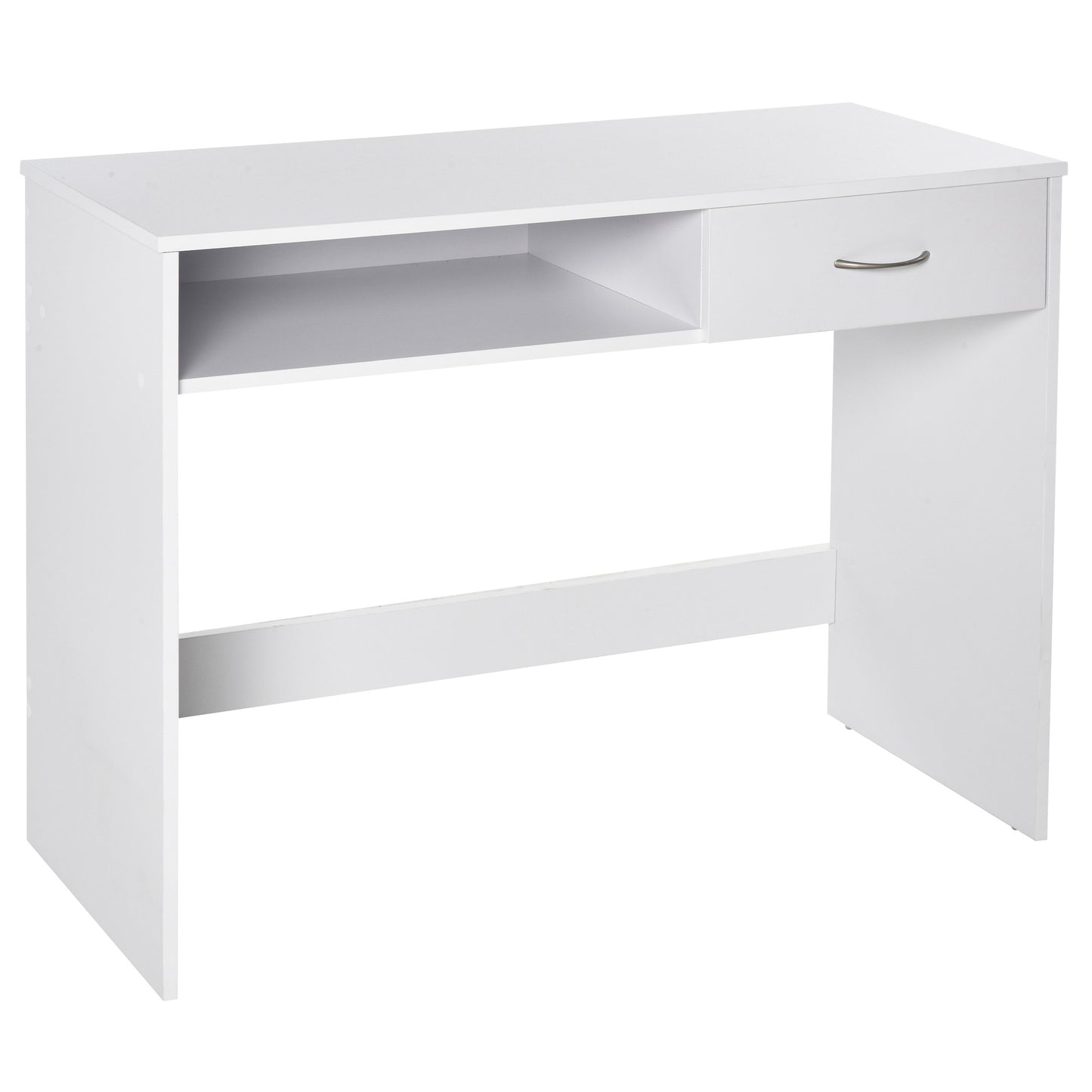 AI62 Decor White Study Desk with Storage & Drawer