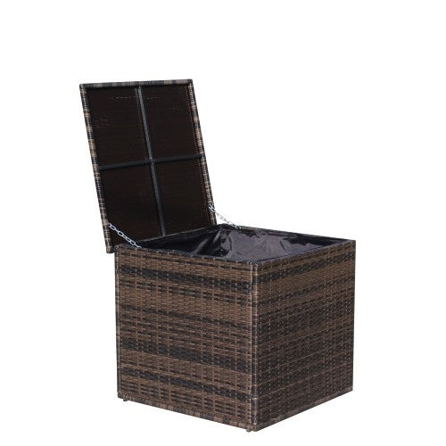 AI62 Decor Wicker Patio Furniture Storage Box