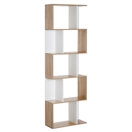 AI62 Decor S-Shaped Wooden Bookcase