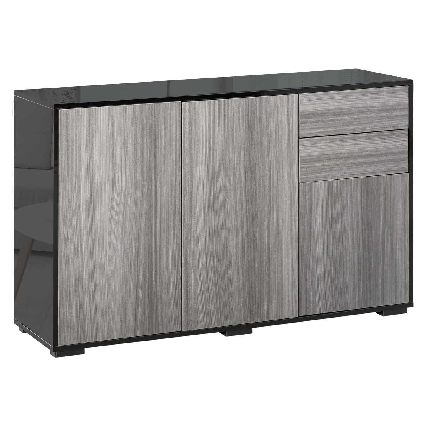 AI62 Decor Push-Open Cabinet with 2 Drawers and 2 Cabinets