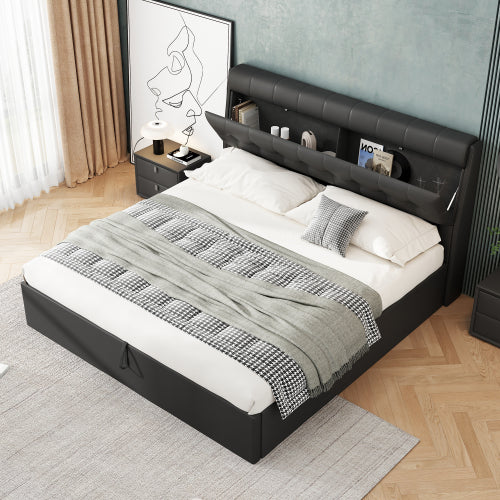 AI62 Decor Fashion Upholstered Bed with Storage
