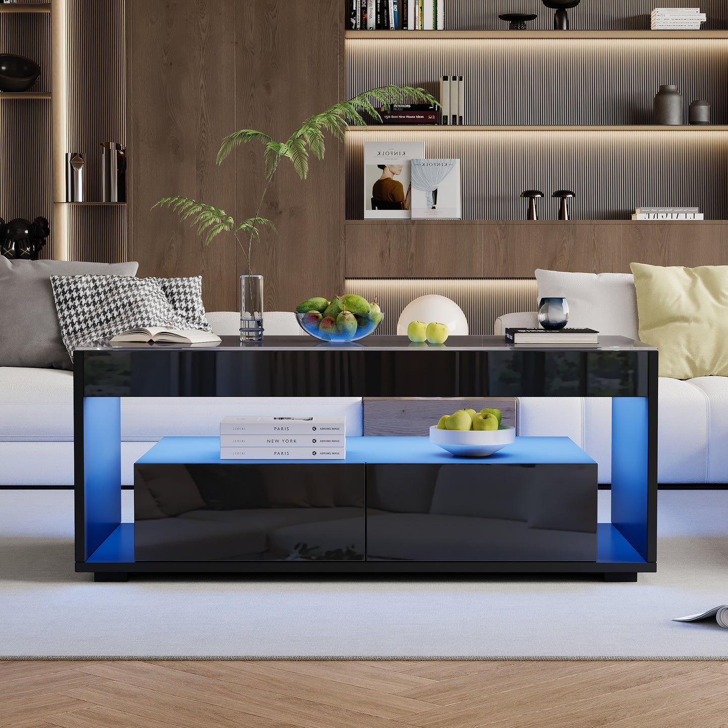 AI62 Decor High Gloss LED Coffee Table