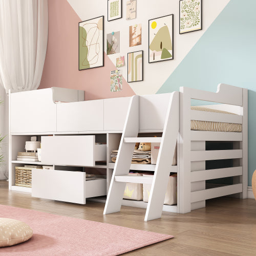 AI62 Decor Kids 3ft Single Cabin Bed with Storage