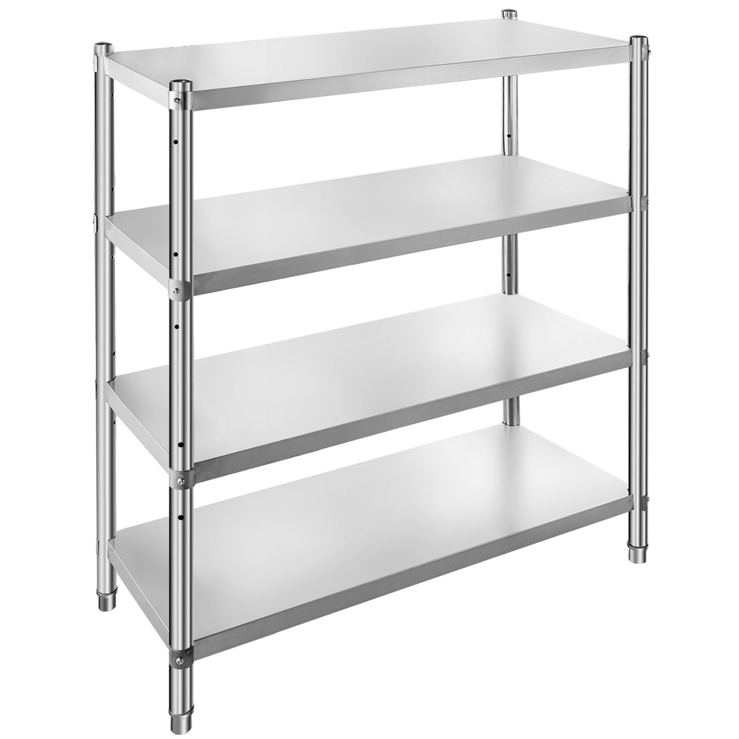 AI62 Decor 4-Tier Stainless Steel Adjustable Shelving Unit, Heavy-Duty