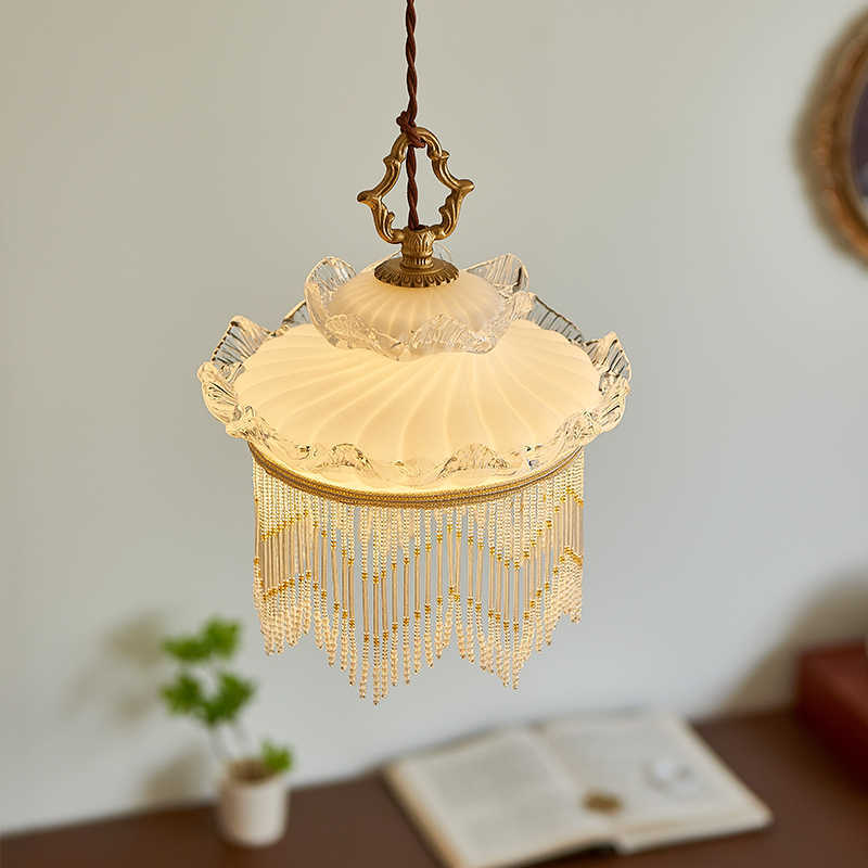 AI62 Decor Elegant Tassel Chandelier for Bedroom & Dining Room
