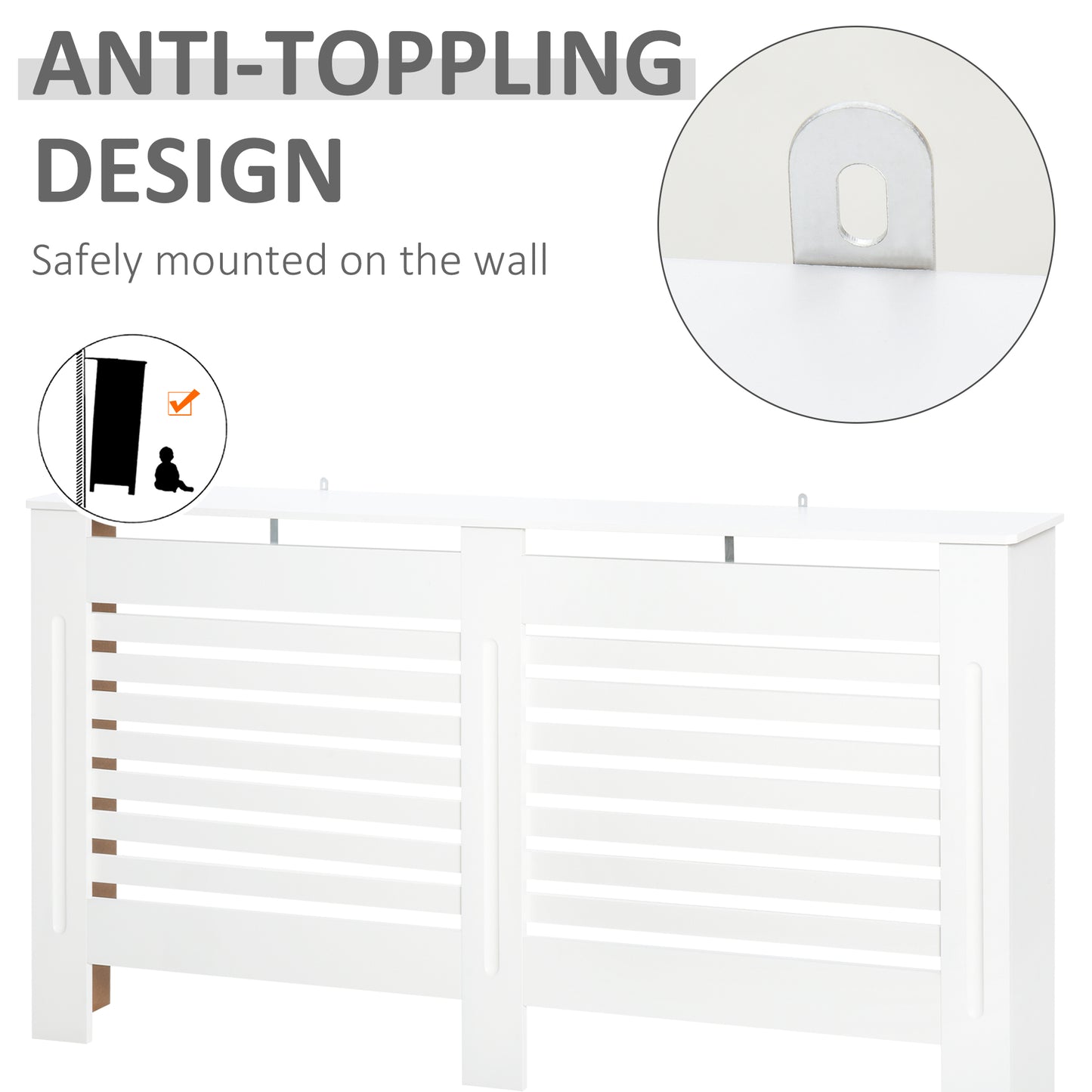 AI62 Decor Modern White Radiator Cover