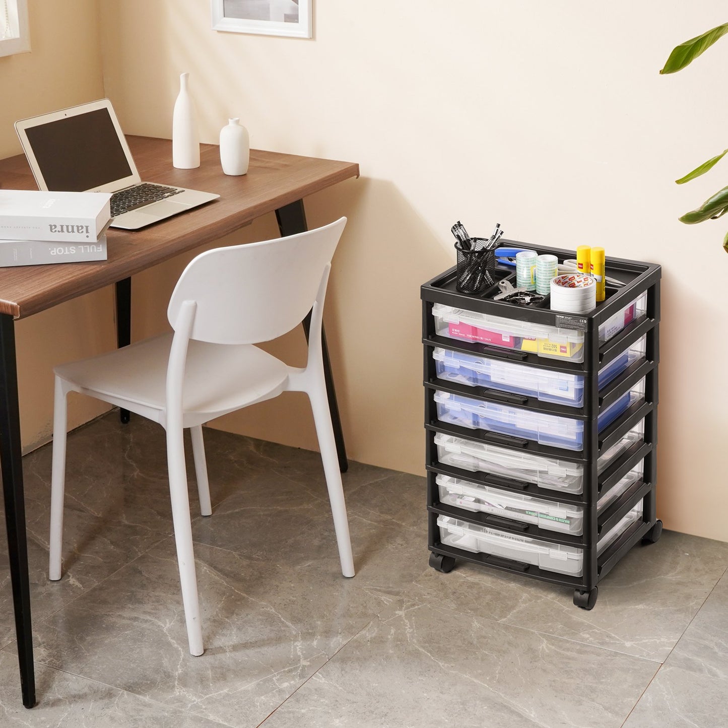 AI62 Decor Rolling Storage Cart for Arts & Crafts
