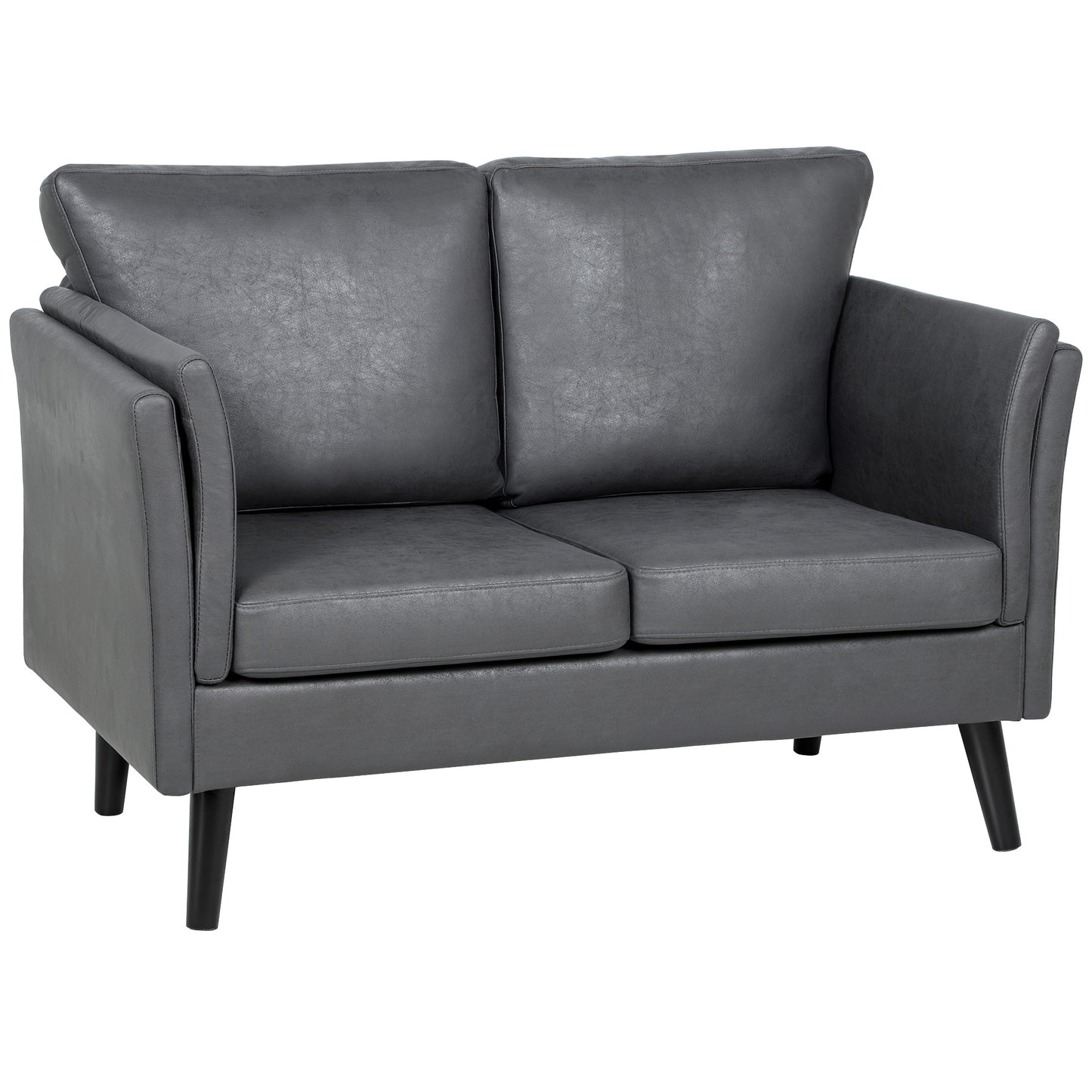 AI62 Decor Two-Seater Leathaire Sofa - Grey