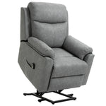 AI62 Decor  Faux Leather 70° Electric Riser Recliner Chair - Grey