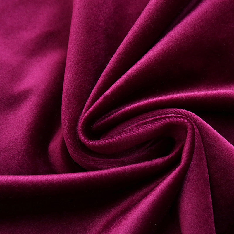 AI62 Decor Luxury Velvet Red Blackout Curtains for Living Room & Bedroom