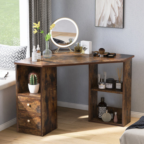 L-Shaped Corner Computer Desk with Storage AI62Decor