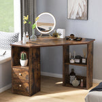 L-Shaped Corner Computer Desk with Storage AI62Decor