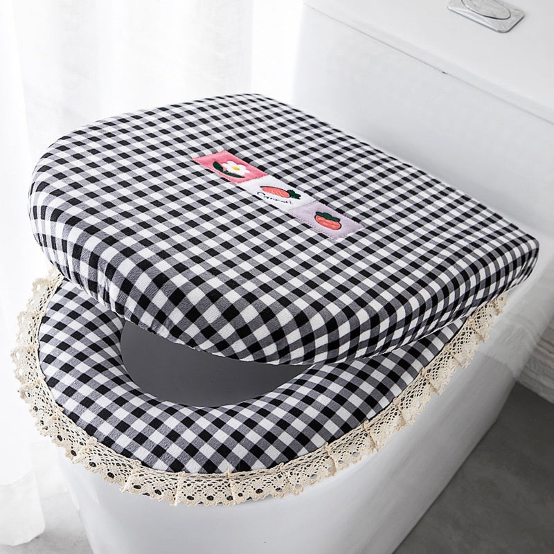 AI62 Decor Waterproof 3-Piece Toilet Cushion Seat Set