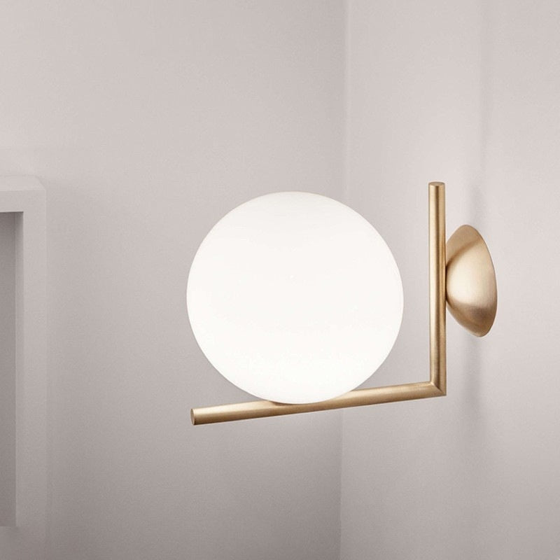 AI62 Decor Modern Glass Wall Lamp for Bedroom & Hallway