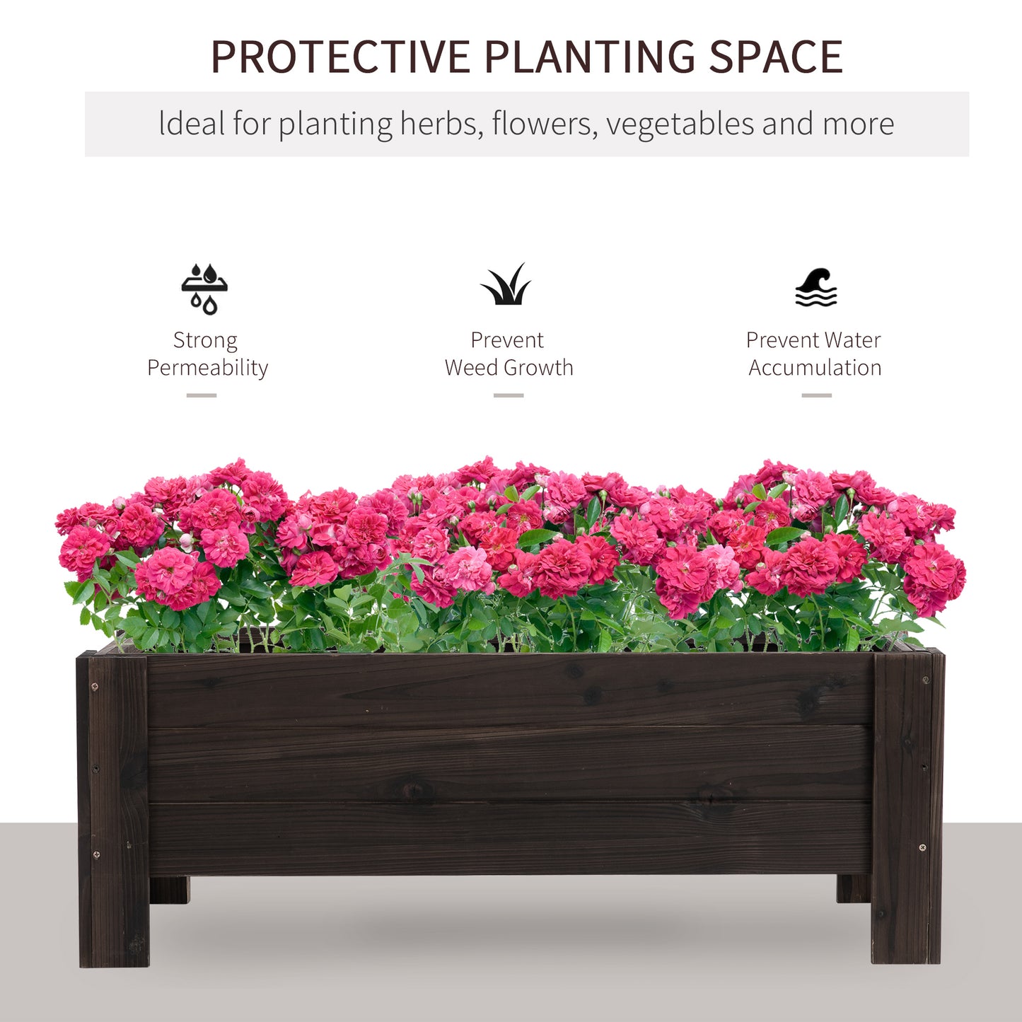 AI62 Decor 58L Raised Garden Planter