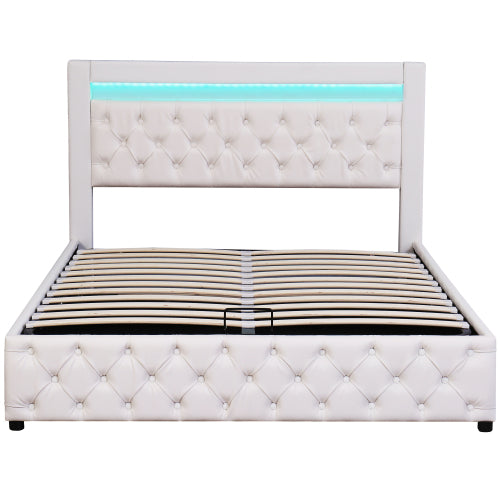 AI62 Decor Functional Bed with Slatted Frame & Storage
