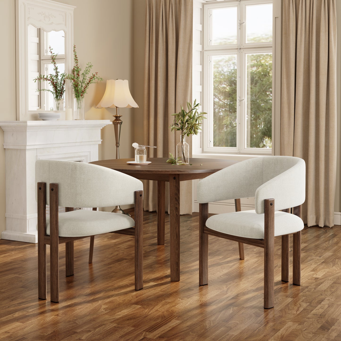 AI62 Decore  Metal Dining Chairs Set of 6
