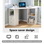 L-Shaped Corner Computer Desk with Storage AI62Decor