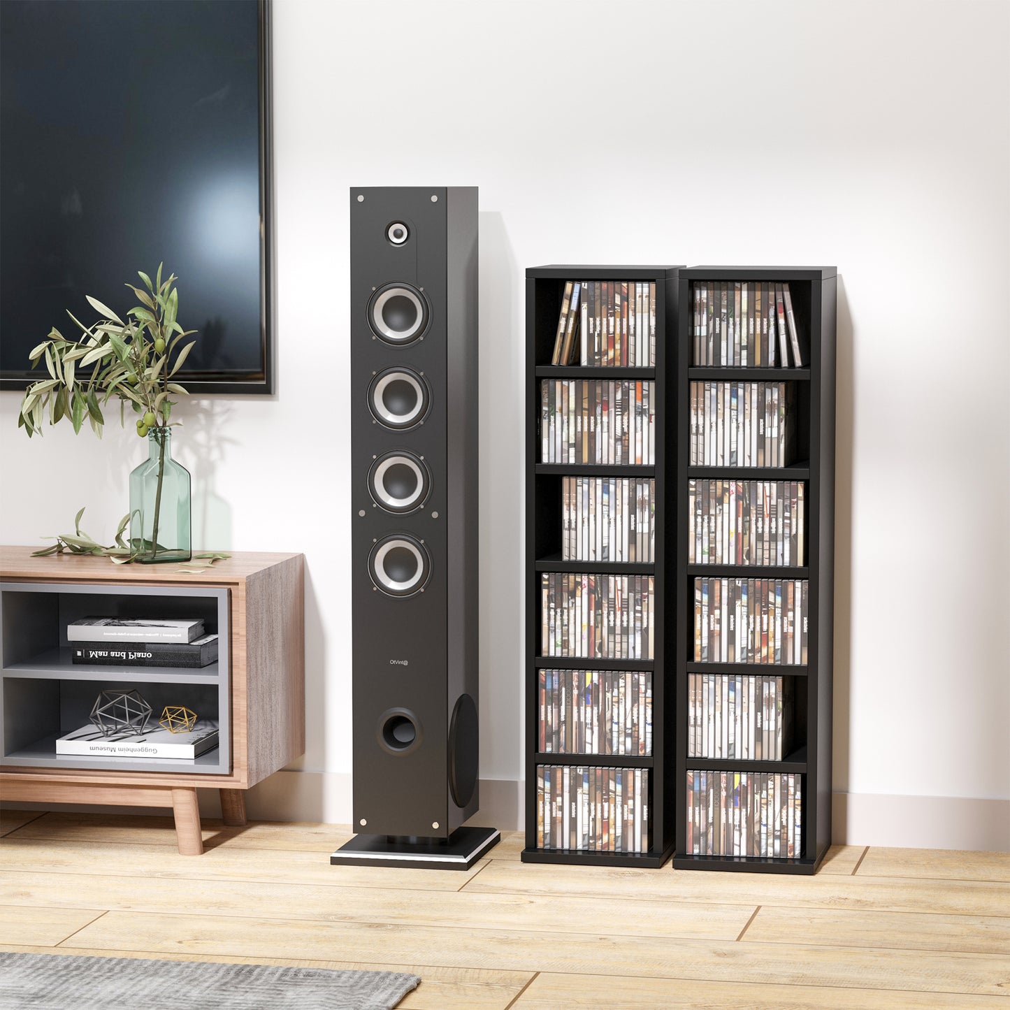 AI62 Decor  Set of 2 CD Media Display Shelves