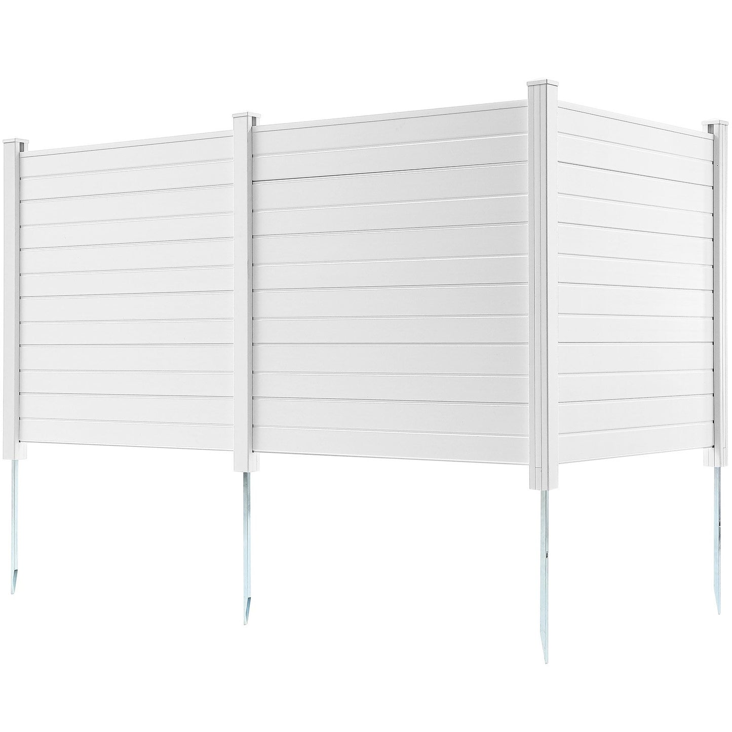 AI62 Decor 3-Panel Outdoor Privacy Screen Fence – 50" x 50" Vinyl Enclosure For A/C Units & Trash Cans