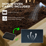 5-Box Wooden Raised Garden Bed Trellis with Drainage AI62Decor