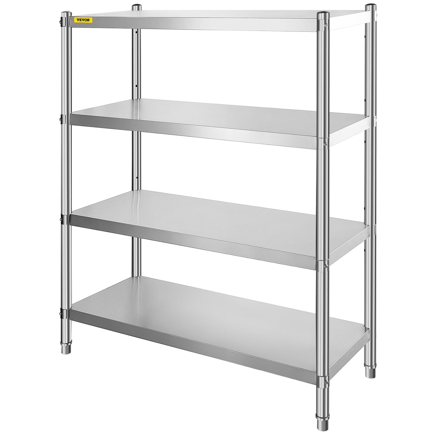 AI62 Decor 4-Tier Stainless Steel Adjustable Shelving Unit, Heavy-Duty